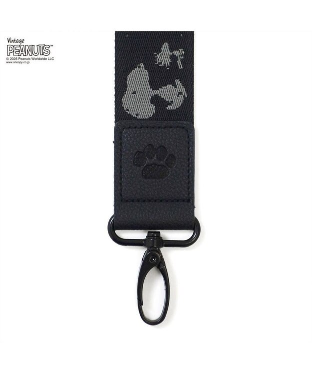 ROOTOTE 0695【直営店限定：スヌーピー】IP.WR.ストラップ.ピーナッツ-RTG 01：ブラック