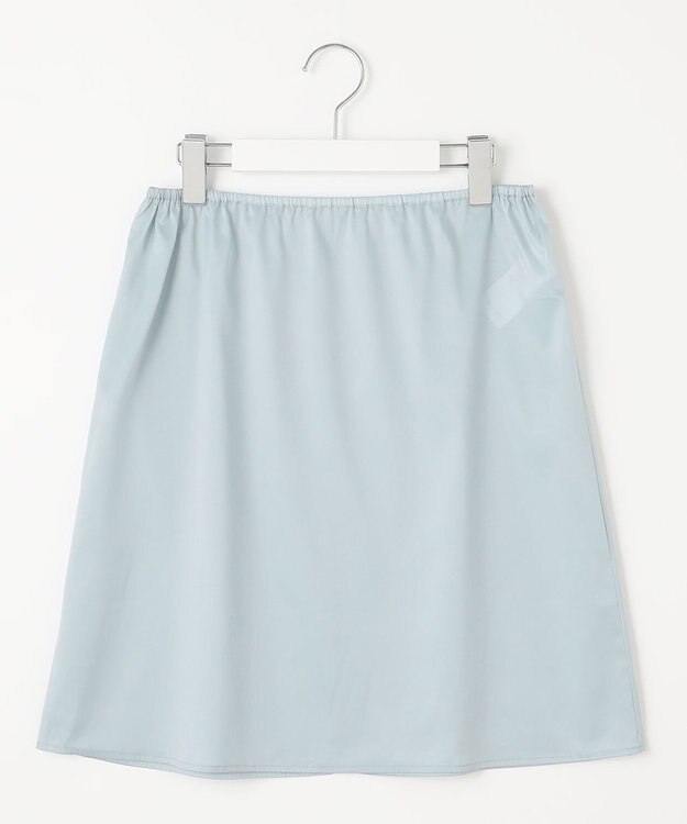 23区 S 【SLOW/洗える】リネンコットン シャツワンピース ブルー系