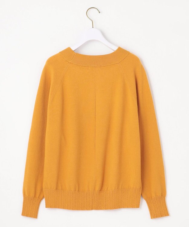 ANY SIS S 【CICA加工】ケーブルリブ ニット マスタード