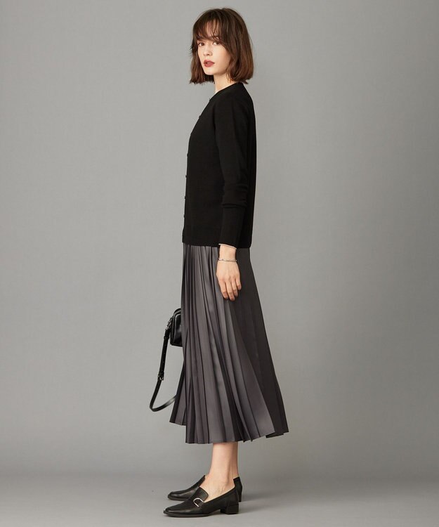 ICB 【洗える】エクストラファインメリノ カーディガン ブラック系