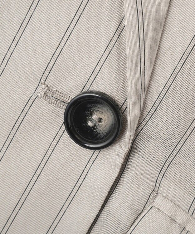 AMERICAN HOLIC シアーストライプジャケット Gray Beige