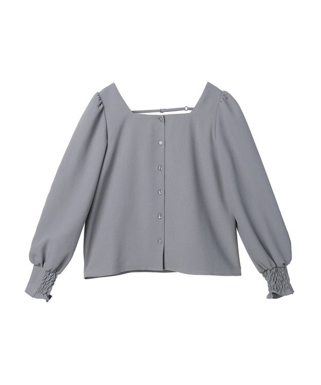 earth music&ecology ２ｗａｙストラップブラウス Grayish Blue