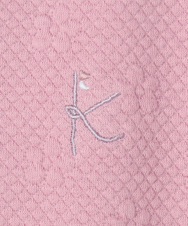 組曲 KIDS 【150-160㎝】フラワーキルト パーカー ラベンダー