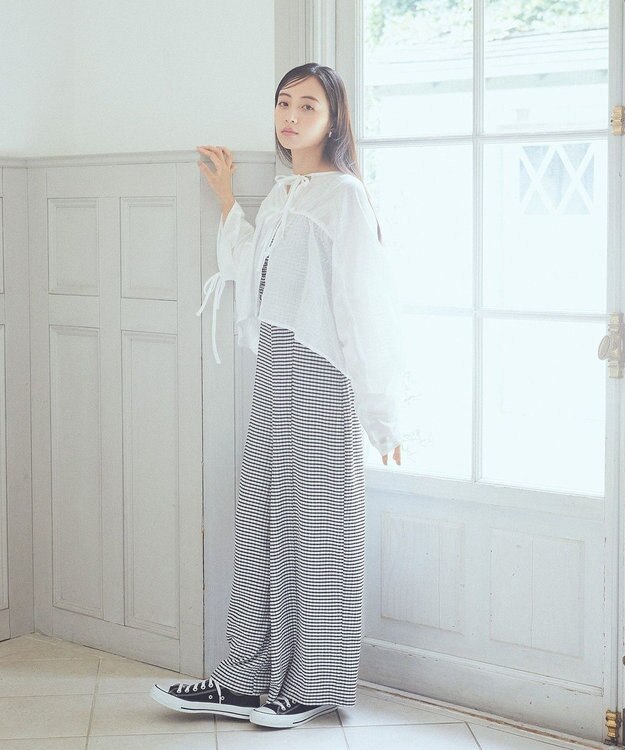 earth music&ecology ワッシャードロスト羽織りシャツ Off White