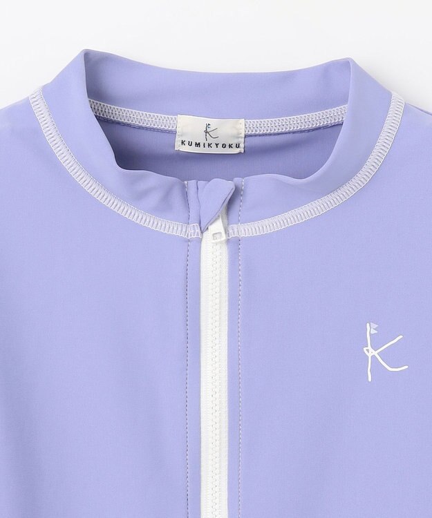 組曲 KIDS 【XS-Lサイズ】フリル ラッシュガード ラベンダー系