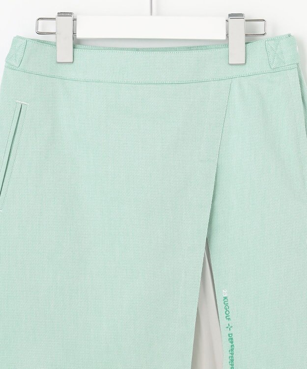 23区GOLF 【WOMEN】ハイパワーストレッチ シフォンコンビ スカート ピーコックグリーン系