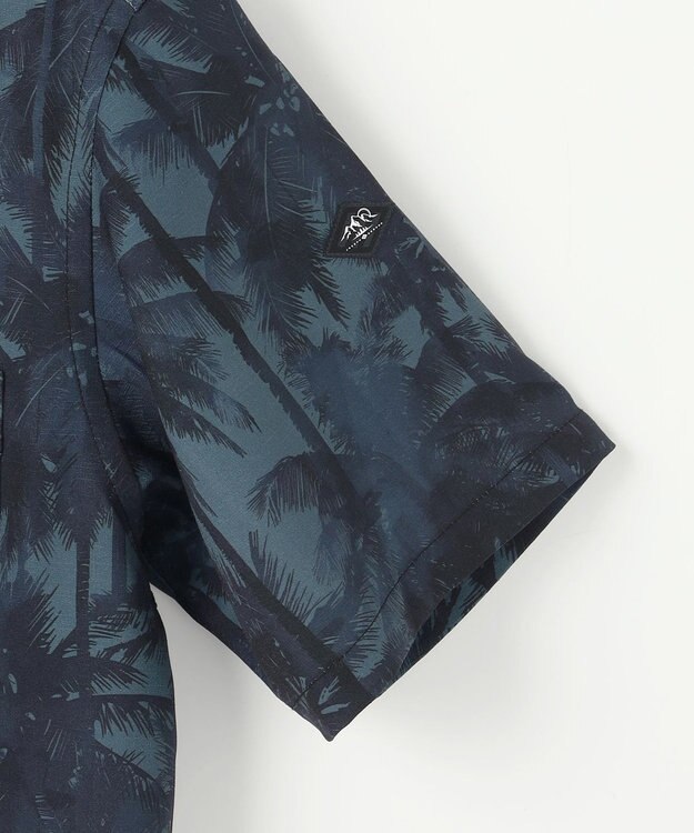 JOSEPH ABBOUD MOUNTAIN 【速乾/軽量/ストレッッチ】ライトスラブボタニカルプリント アウトドアシャツ ネイビー系5