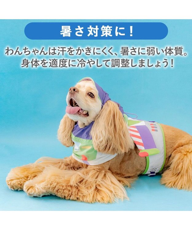 PET PARADISE ディズニー トイ・ストーリー バズ 保冷付き帽子 ＳＭ 中型犬 パープル