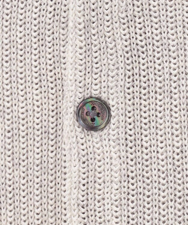 JOSEPH ABBOUD 【洗える】ストローヤーン ニット ベスト ライトグレー系