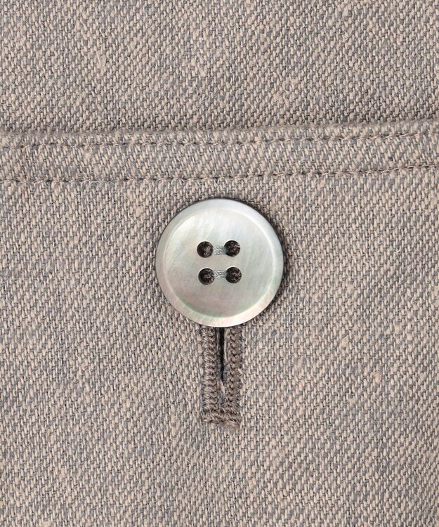 23区 L 【セットアップ対応】リネン ミックスツイード   マリン パンツ ベージュ系