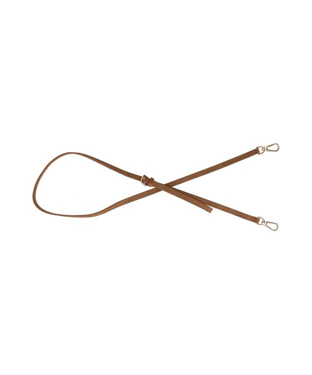 INTER-CHAUSSURES 【CHRISTIAN VILLA】レザーミディアムハンドバッグ ブラウンスウェード