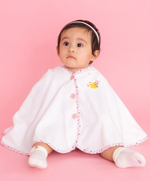 MIKI HOUSE HOT BISCUITS ポンチョギフトセット【BOX付き】 ピンク