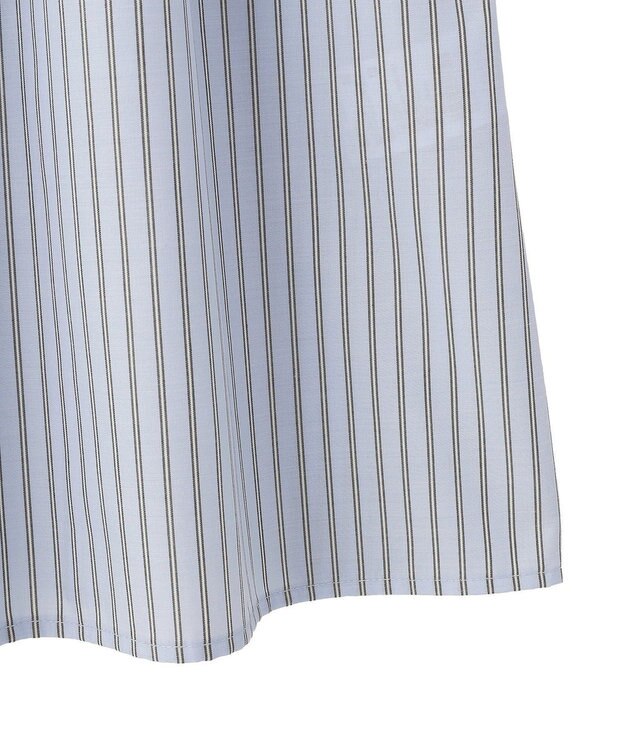 AMERICAN HOLIC 【イージーケア】ギャザーシャツワンピース Stripe Sax