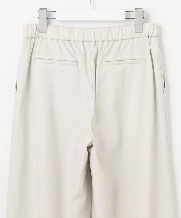 J.PRESS LADIES 【洗える】セルロースリネンストレッチ イージー パンツ ライトグレー系