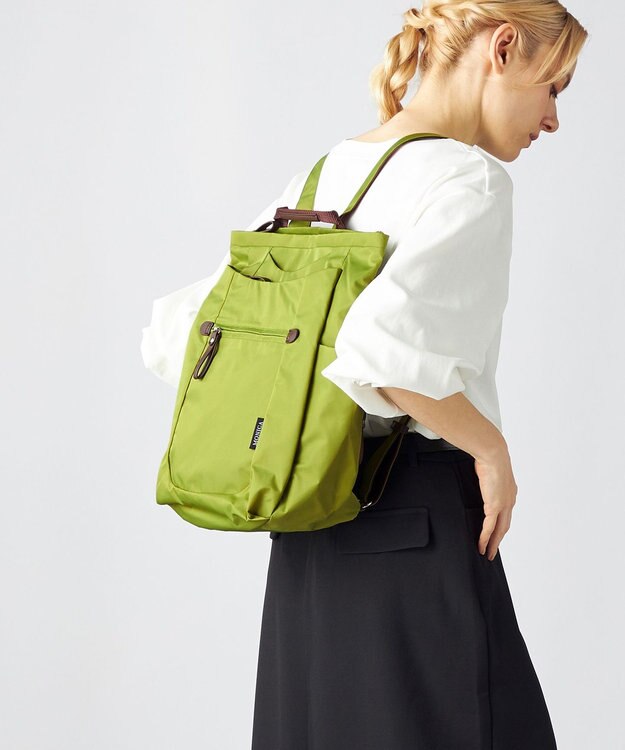 LA BAGAGERIE 【MONICA】ラウンドリュックサック グリーン