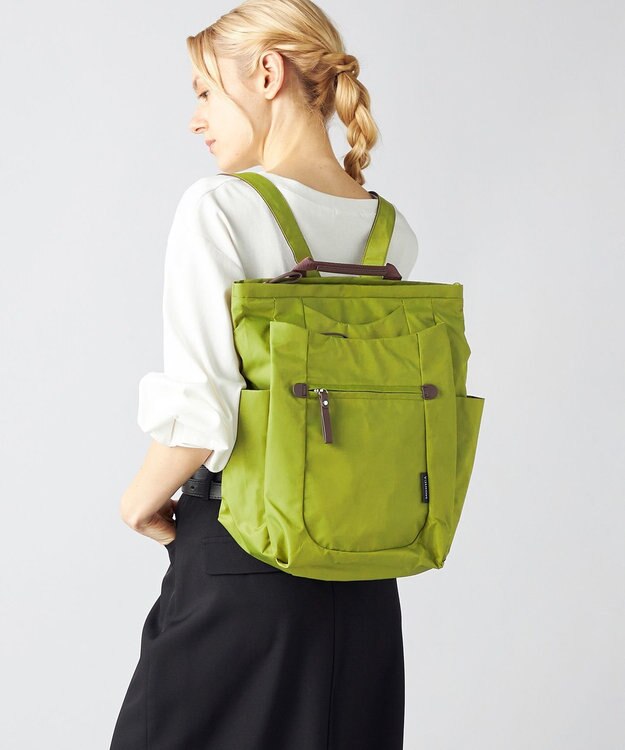 LA BAGAGERIE 【MONICA】ラウンドリュックサック グリーン
