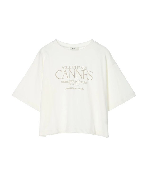 earth music&ecology ＣＡＮＮＥＳ　ショートＴ Off White