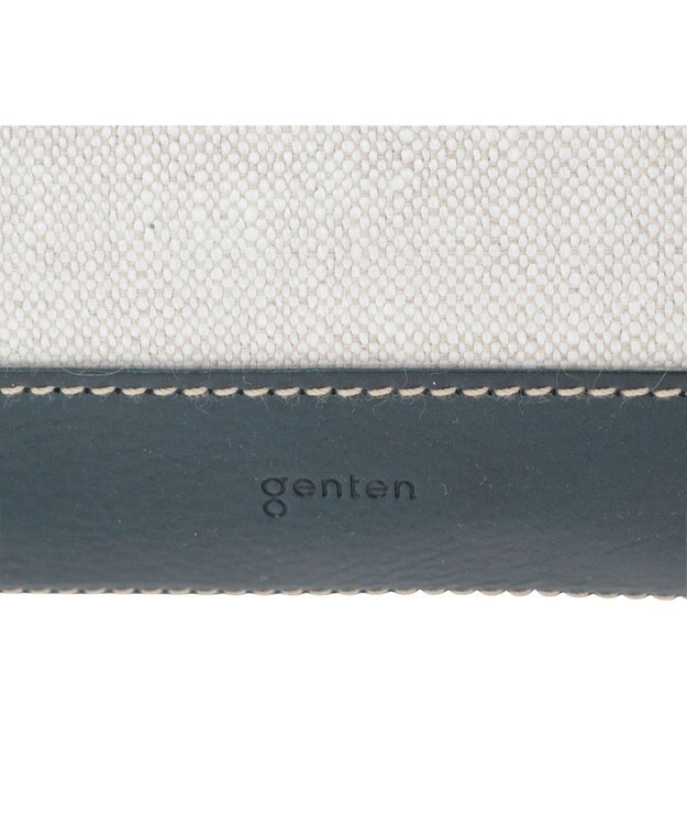 genten タペストリーカットワーク トートバッグ ネイビーブルー