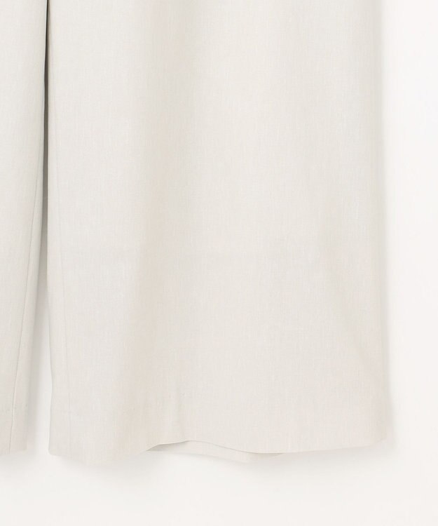 J.PRESS LADIES S 【洗える】セルロースリネンストレッチ イージー パンツ ライトグレー系