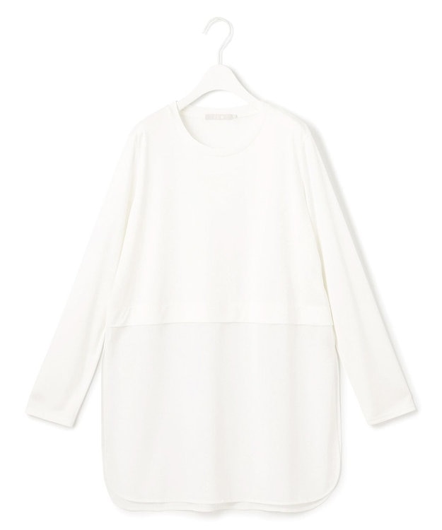 【ICB L】シアージャージーコンビ カットソー ICB L(アイシービー エル)の【WEB限定・洗える】 シアージャージー