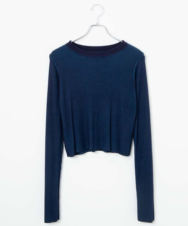 WEGO リバーシブルニットトップス ブルー