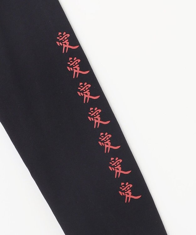 NAVE タブチ×NAVE プリント長袖Tシャツ ブラック系