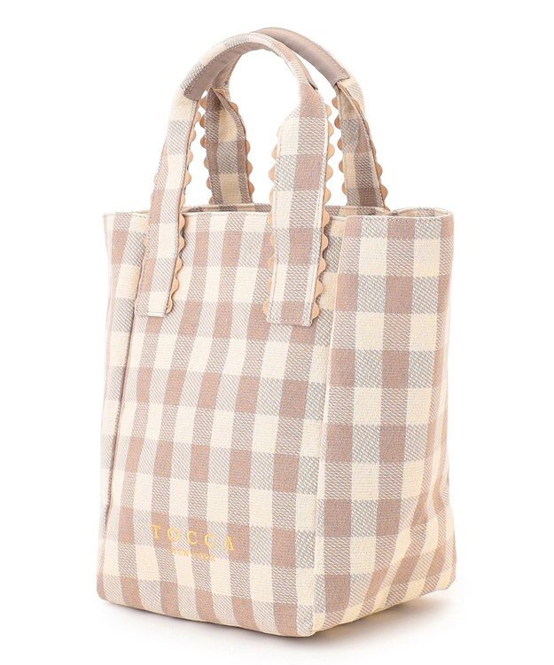 TOCCA 【WEB＆一部店舗限定】WAVES HANDLE TOTE トートバッグ ベージュ系1