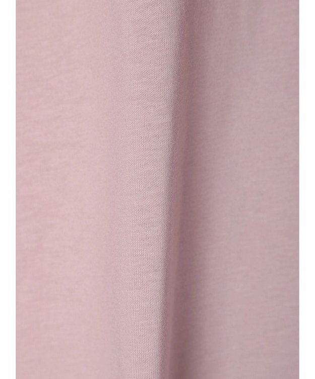 CRAFT STANDARD BOUTIQUE シルケット天竺　ロゴＰＴ裾ラウンドチュニックＳ／Ｓ Lavender