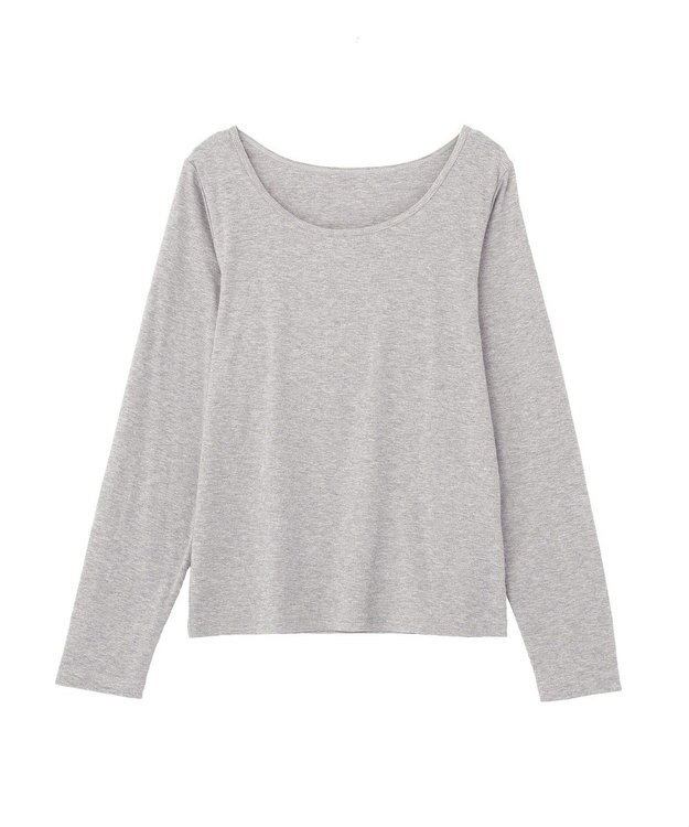 Green Parks バレエネックリブインナー Gray Mixture