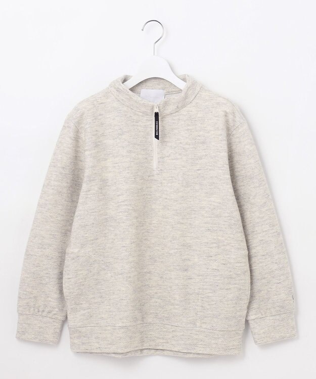 23区GOLF 【23Fondation/WOMEN】ハーフジップ プルオーバー ライトグレー系