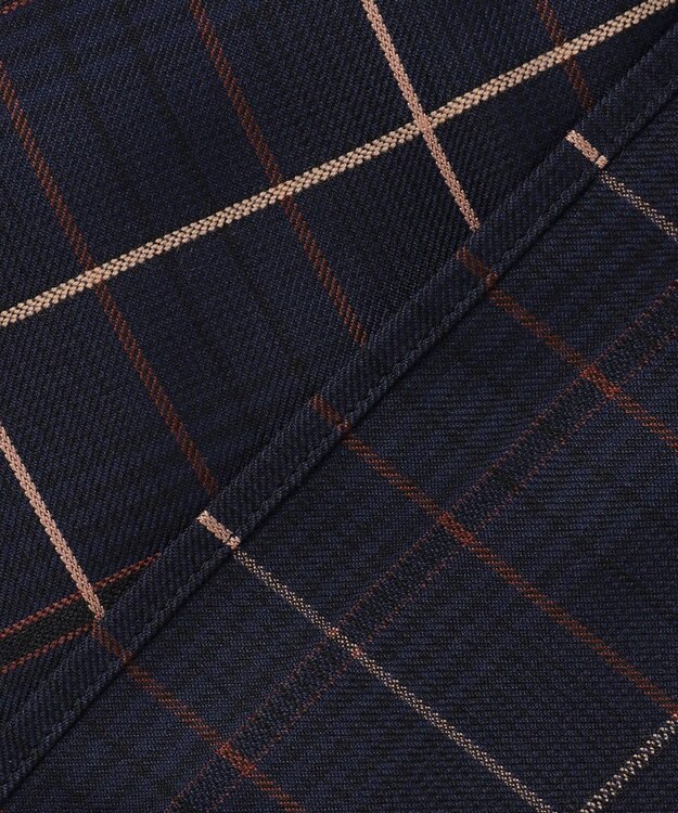 J.PRESS LADIES S サイロチェック ストライプ ブラウス ネイビーチェック系