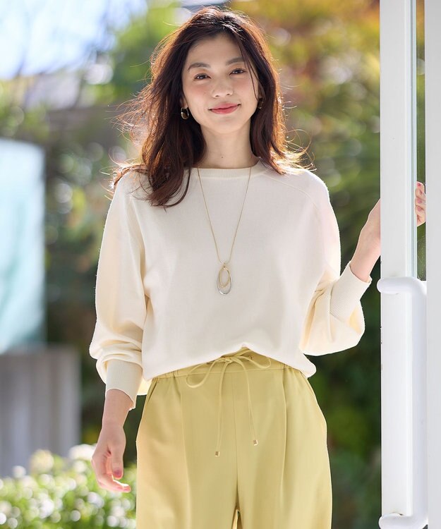 ANY 【洗濯機可】スプリングラグランニット オフ