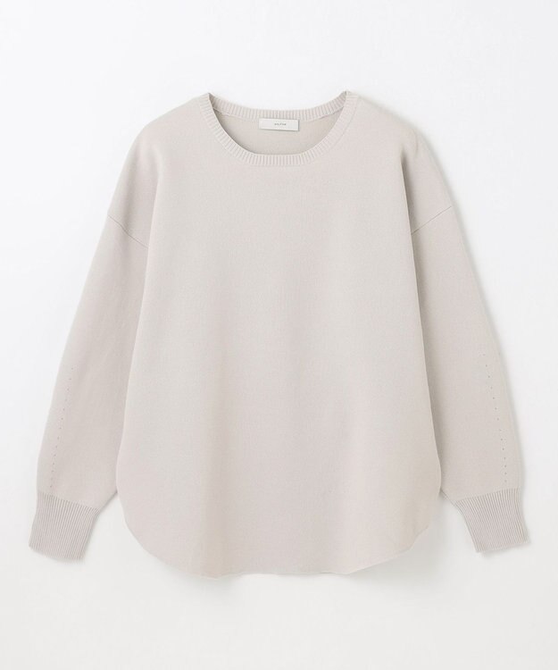 ANY ミラノリブニットプルオーバー グレージュ