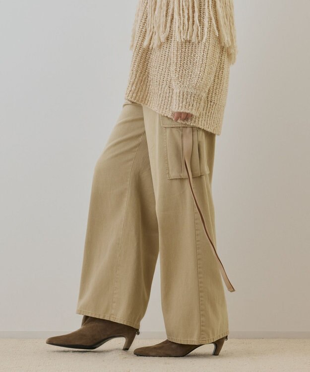 GRACE CONTINENTAL リュウカツイルカーゴパンツ ベージュ