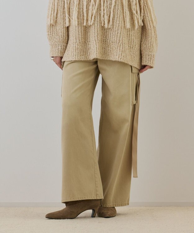 GRACE CONTINENTAL リュウカツイルカーゴパンツ ベージュ