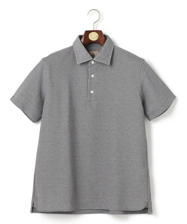 J.PRESS MEN 【ビジネス対応 / 吸水速乾】カノコインレイ ポロシャツ ライトグレー系