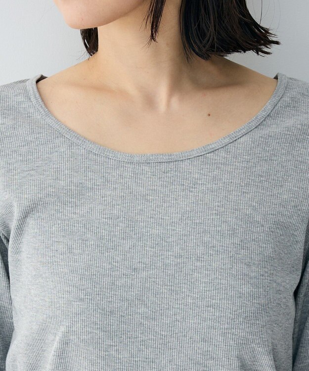 Green Parks バレエネックリブインナー Gray Mixture