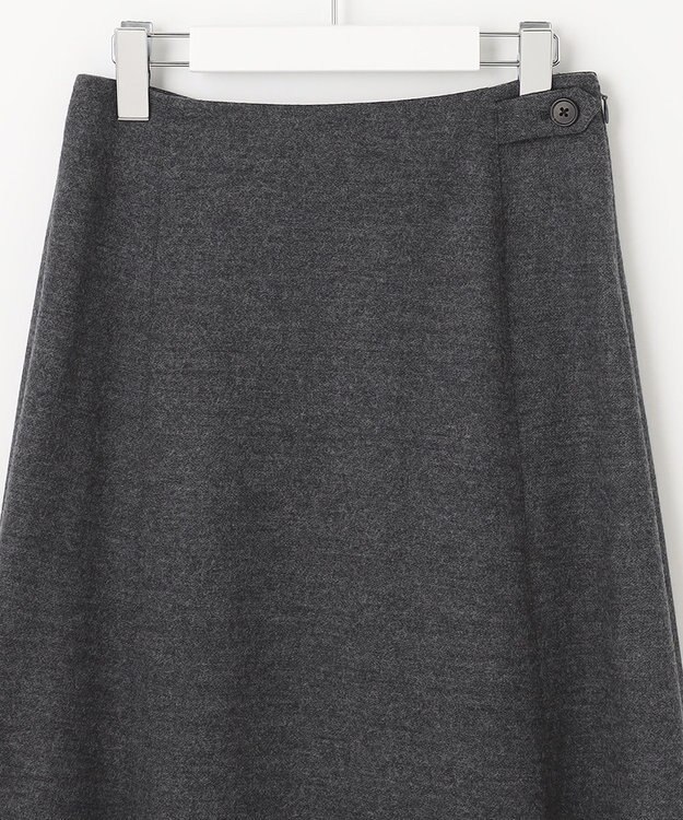 J.PRESS LADIES アクアレジェンドウールジャージー スカート ライトグレー系