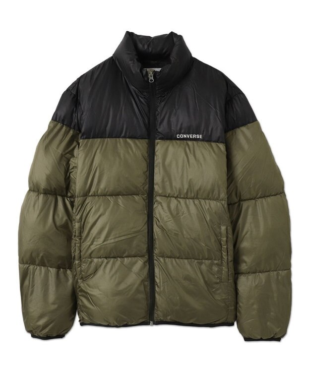 WEGO 【ユニセックス着用ITEM】CONVERSEパテッドジャケット カーキ