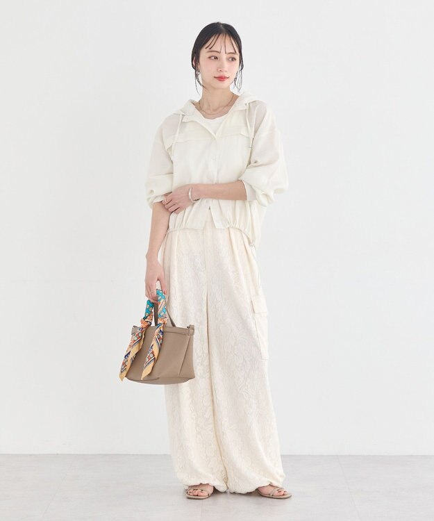 earth music&ecology 【予約】シアーシャツブルゾン アイボリー