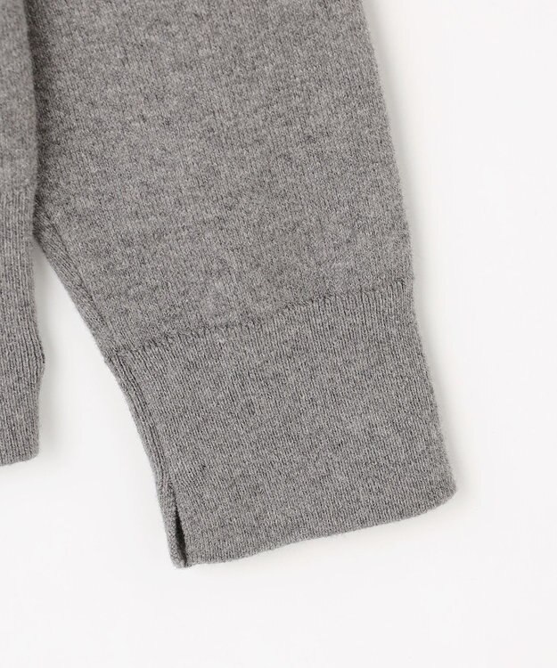 組曲 S 【加藤ローサさん着用】コットンカシミヤMIX刺繍入りニット ライトグレー系