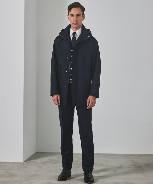 GOTAIRIKU セレモニー/お受験に最適【日本製】シルク ネクタイ_紺無地 ネイビー系