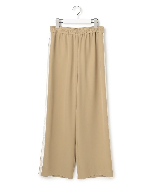 ICB ベルベットライン トラックワイドパンツ ベージュ
