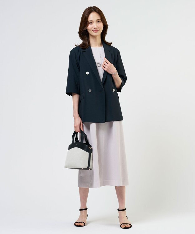 J.PRESS LADIES S 【WEB限定カラーあり】アキハ BREEZE COOL ワンピース 【WEB限定】グレージュ系