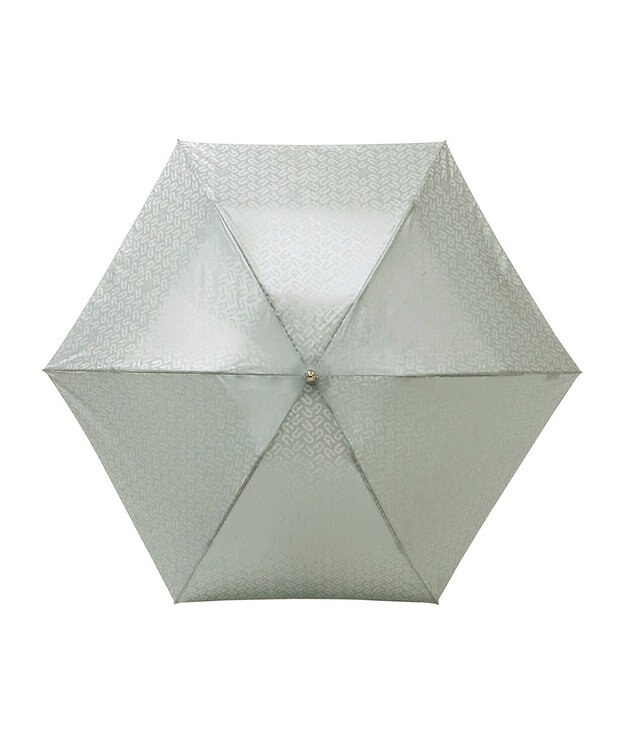 MOONBAT フルラ (FURLA) 折りたたみ傘 雨傘 ジャカード モノグラム ベア UV 軽量 グレー