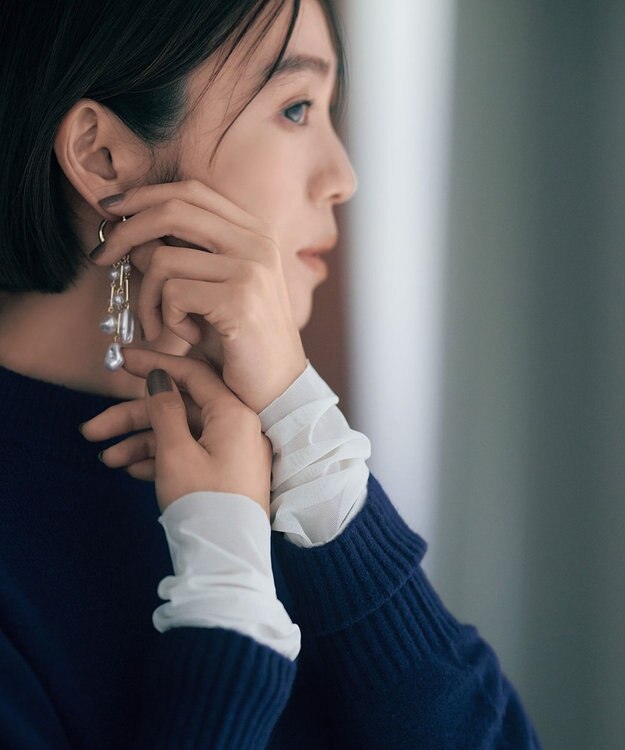 UNFILO L 【洗える】シアーカフスインナー ホワイト