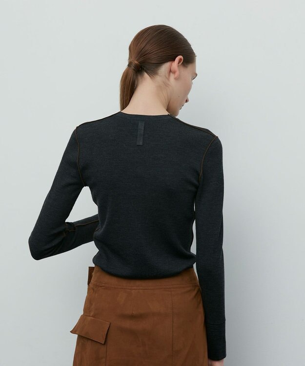 BEIGE， FORD / クルーネックトップス C.Gray×Brown