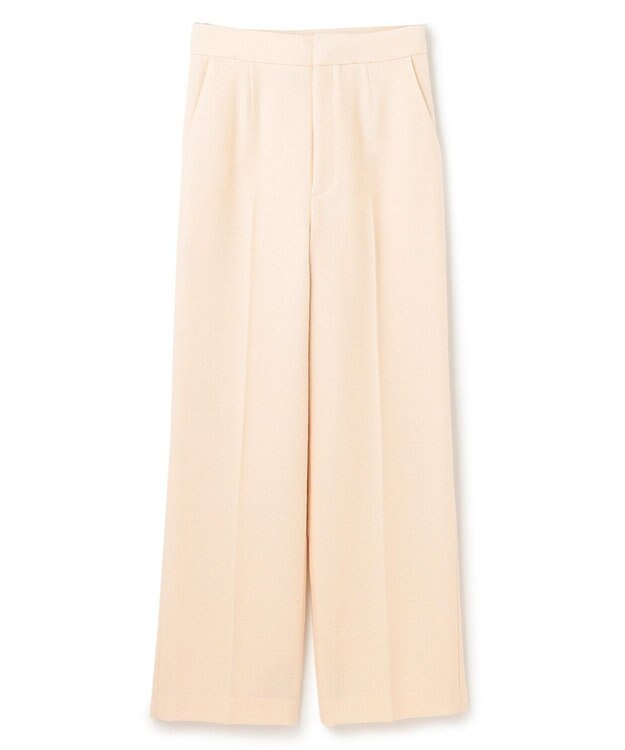 BEIGE， MILLAM / フェイクレザーパッチワイドパンツ Ecru