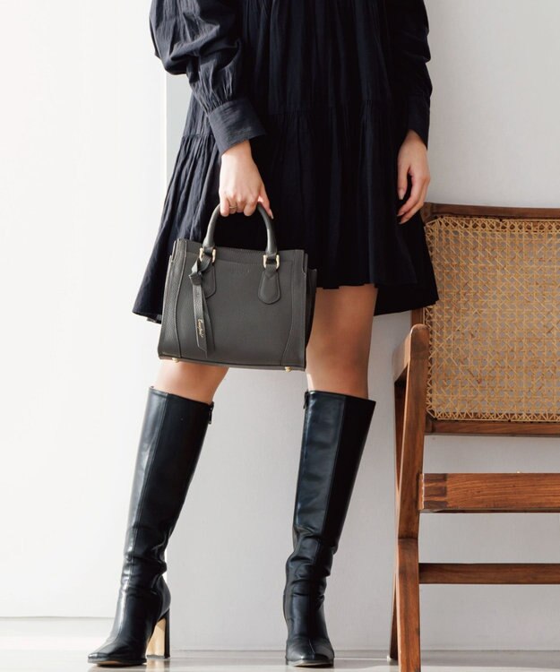 ACE BAGS & LUGGAGE Jewelna Rose クロフォード ハンドバッグ 本革 11921 ジュエルナローズ ショルダーバッグ 2way 【SALE】チャコール