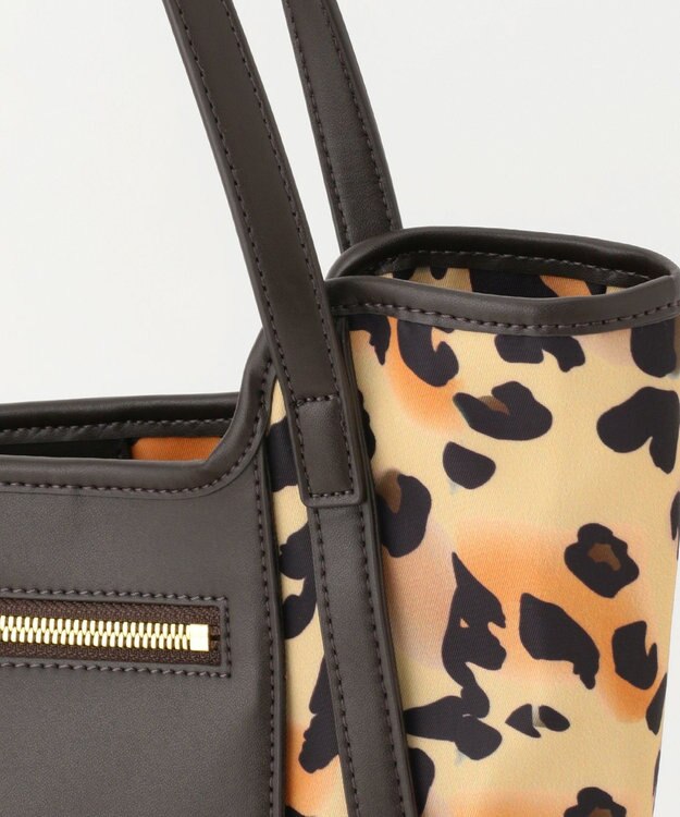 LA BAGAGERIE リサイクルレザー　フラップトート レオパード